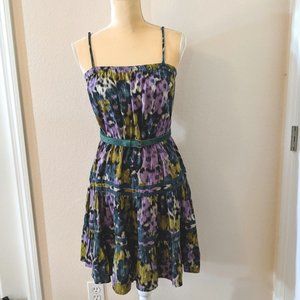 Elle Spaghetti Strap Watercolor Dress